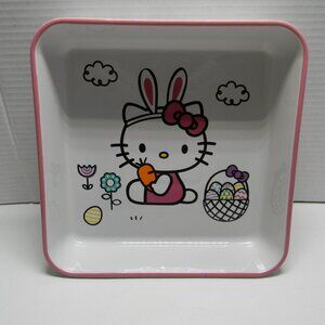 Hello Kitty by Sanrio Casserole Dish 9" x 9" Easter Rabbit Eggs NEW